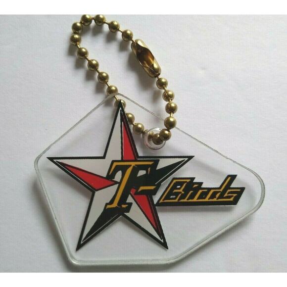 Rollergames T-Birds Pinball Keychain Roller Derby Sports Team 1990 Vintage - Picture 1 of 3